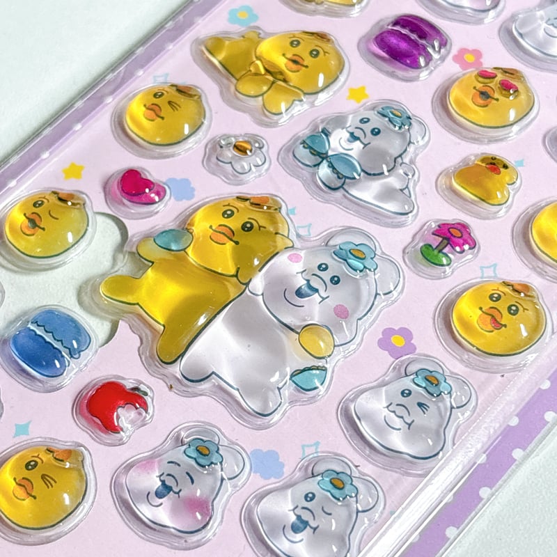 韓国公式】んぽちゃむ きみまろ キャンディ3Dステッカーシール