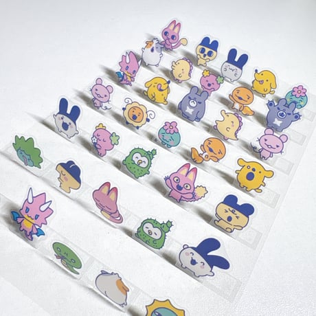【韓国シール】たまごっち  Pink Land スタンディングシール ステッカー