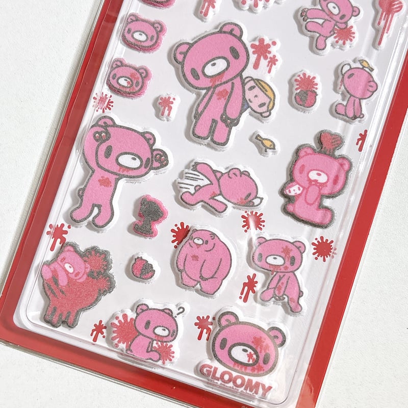 ぷっくりフロッキーシール】グルーミー シール ステッカー | SHIROIOUCHI