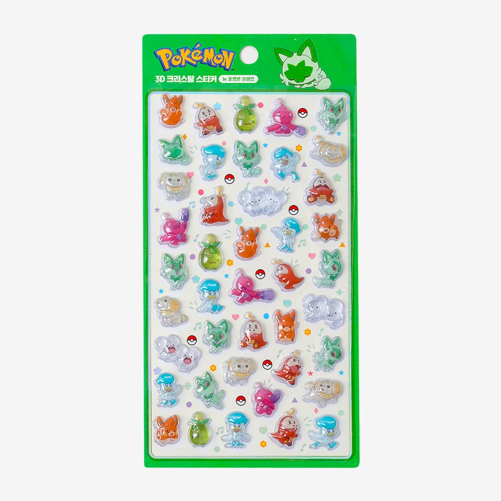 韓国シール】3D CRYSTAL STICKER《ポケモン/ポケットモンスター