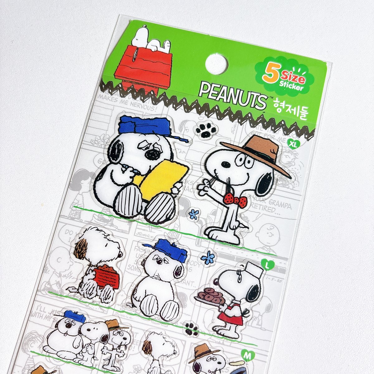 CIX サノク シール ステッカー ヨンヒ 韓国限定シール】5sizeステッカー エポキシシール/スヌーピー グリーン