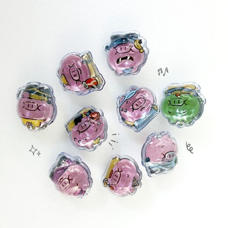韓国シール】3D CRYSTAL STICKER《HORORO クルクルホロロ》シール |