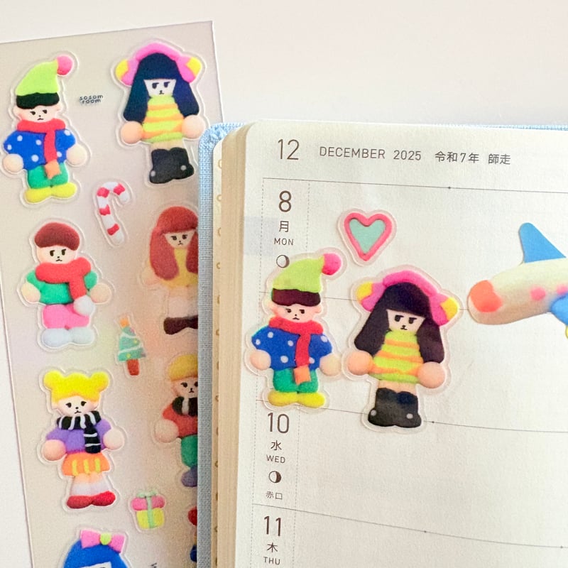 SOSOM ROOM】 Winter date クリアホログラムステッカー | SHIROI