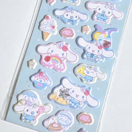 《ジュエルマシュマロステッカーズ》サンリオキャラクター シナモロール クッションシール