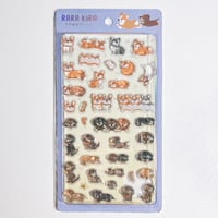 【ララ★キラシール】 《コーギー＆ダックス》 シール ステッカー