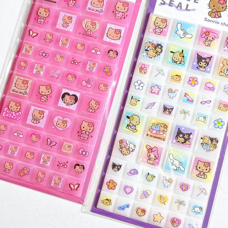 サンリオキャラクターズ》 日焼けハローキティ シールシート カット