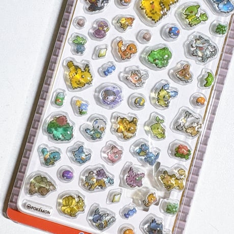 【韓国公式】ポケットモンスター ピクセル キャンディ3Dステッカーシール