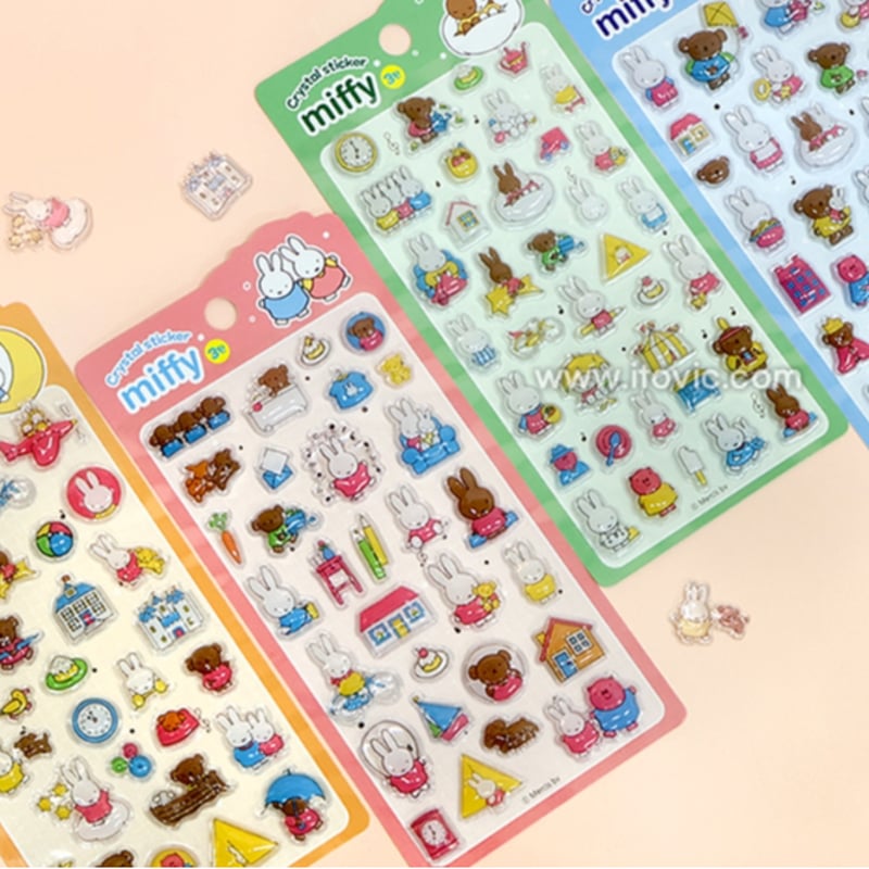 韓国シール】3D CRYSTAL STICKER 第三弾《ミッフィー》シール | SHIRO