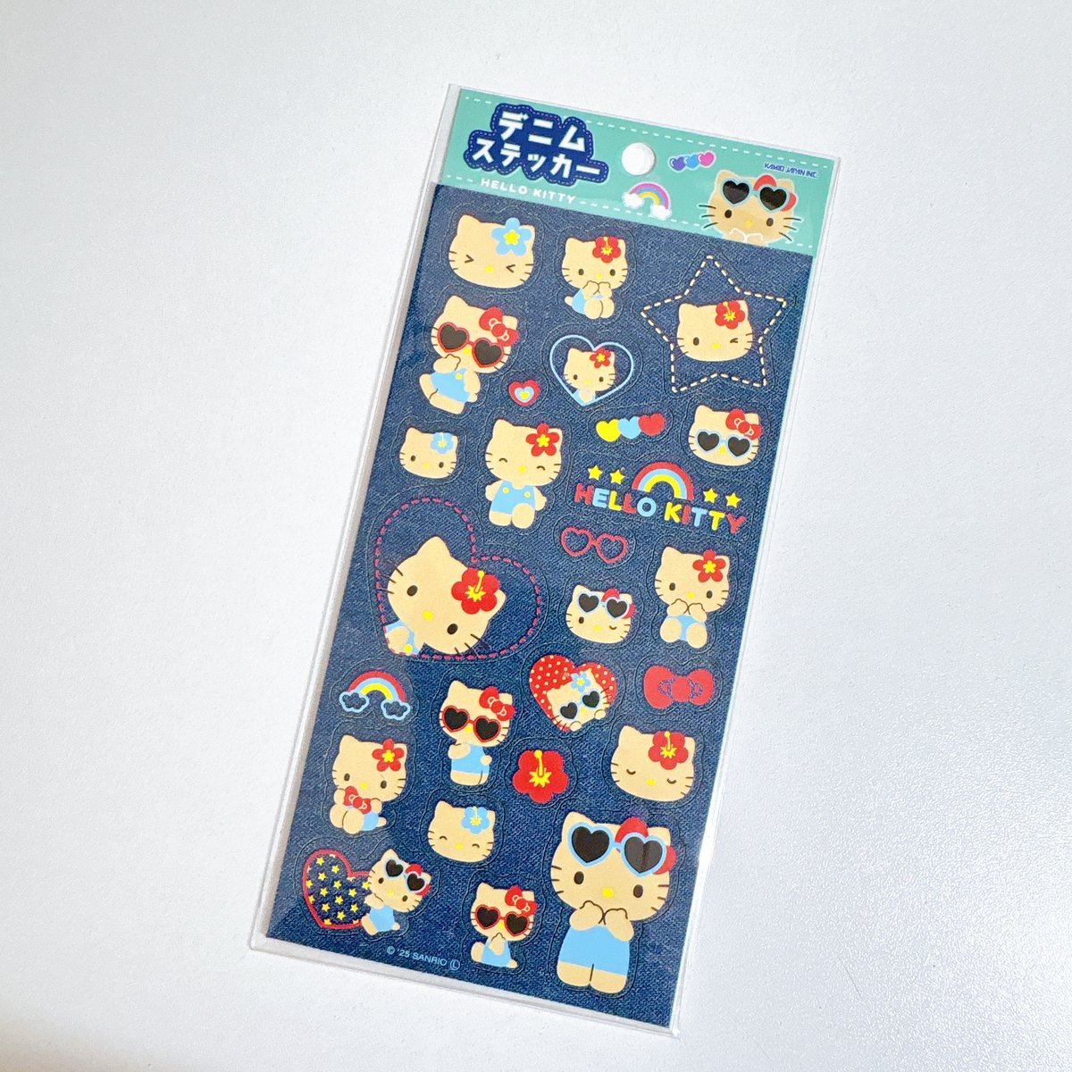 サンリオキャラクターズ》日焼けハローキティ シールシート デニム