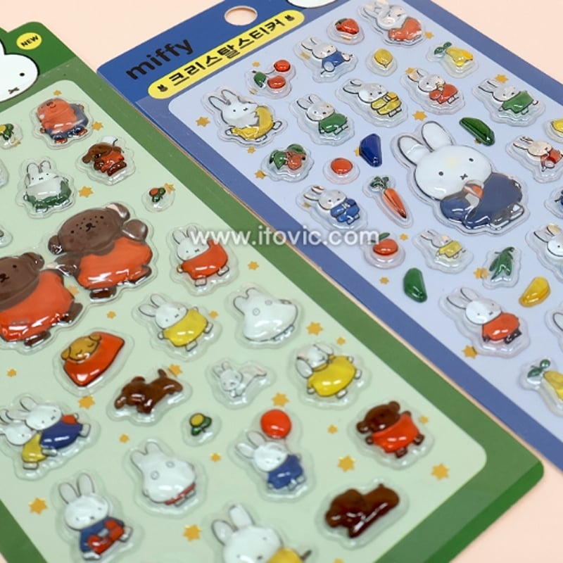 韓国シール】ミッフィーちゃん3D クリスタルステッカー シール