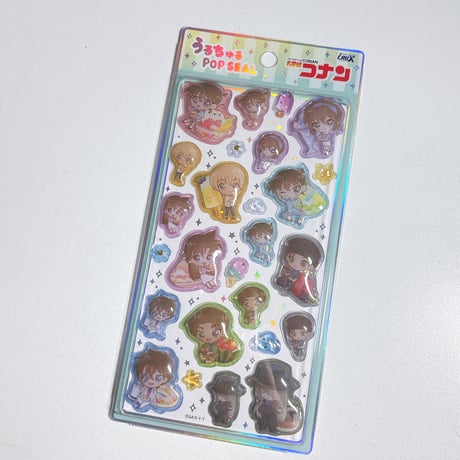 【うるちゅるポップシール】 《名探偵コナン・きゃらペコ夏》 シール ステッカー