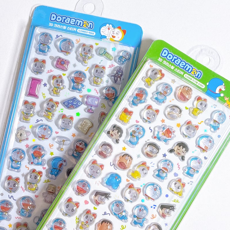 韓国シール】3D CRYSTAL STICKER《ドラえもん》シール | SHIROIOUCHI