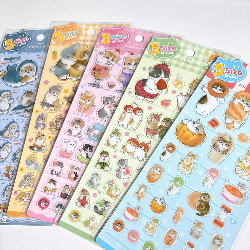 韓国限定シール】5sizeステッカー エポキシシール/モフサンド Kフード