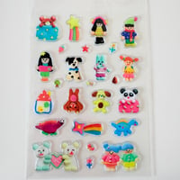 【SOSOM ROOM】block PVC sticker 3　立体シール
