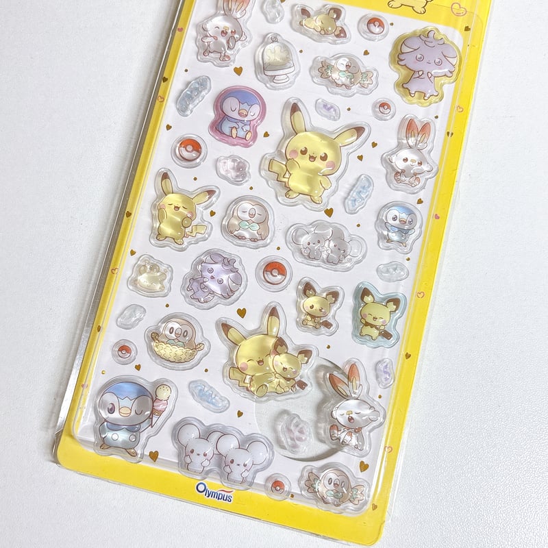 韓国公式】ポケモン/ポケピース キャンディ3Dステッカーシール