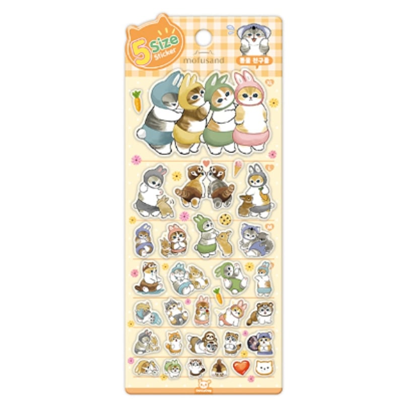 韓国限定シール】5sizeステッカー エポキシシール/モフサンド アニマル