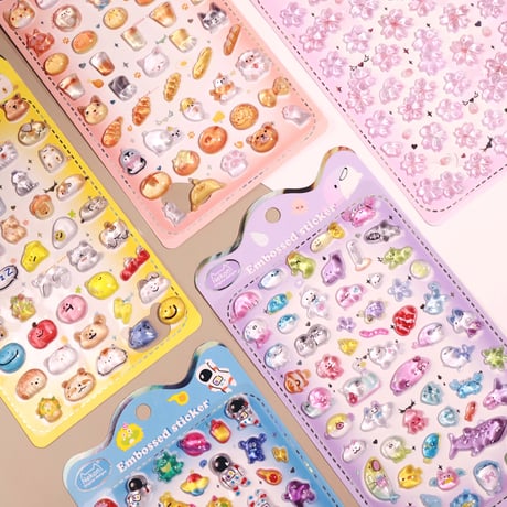 【中国シール】3D STICKER《Nekoni》シール