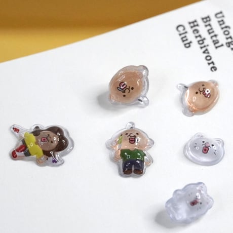 【韓国シール】3D CRYSTAL STICKER《パンパンの日常》シール