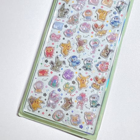 【韓国シール】TINI BUBLE STICKER《ポケットモンスター》シール