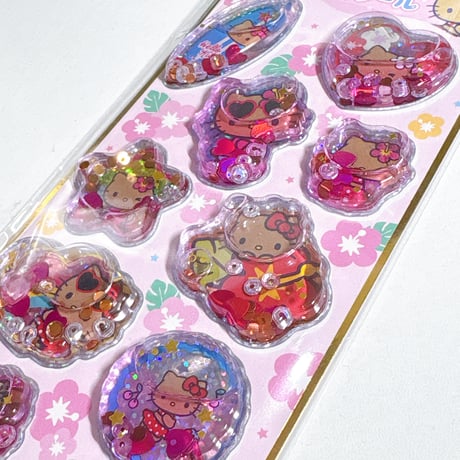 【 ウォーターインシール】 サンリオキャラクターズ  ハローキティ 日焼け ステッカーシール