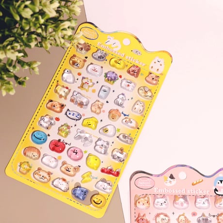 【中国シール】3D STICKER《Nekoni》シール