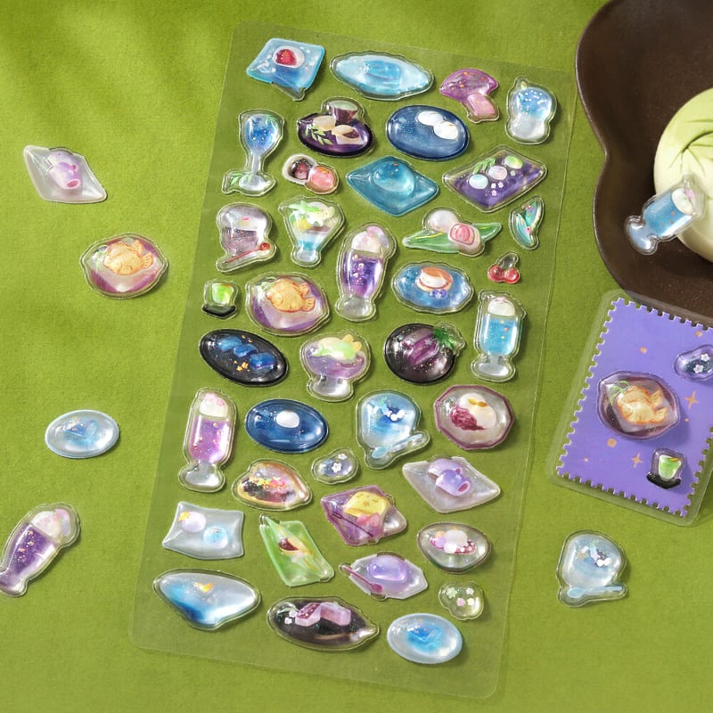 BGM/ビージーエム》 きゅるるんシール・喫茶アラモードシール・雅