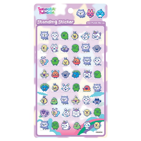 【韓国シール】たまごっち  Dot Purple Sky スタンディングシール ステッカー