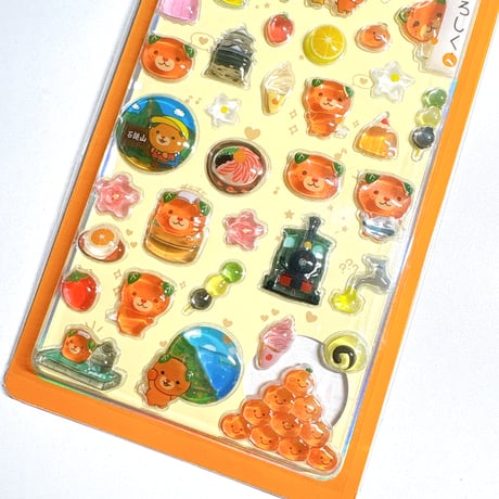 【ララ★キラシール】ご当地シリーズ 《みきゃんと愛媛》 シール ステッカー　GO-SE1