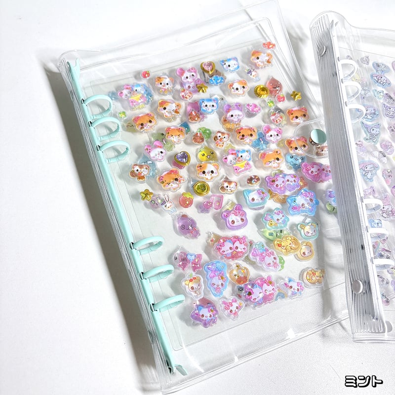 A5】6つ穴クリアバインダー シール帳 | SHIROIOUCHI