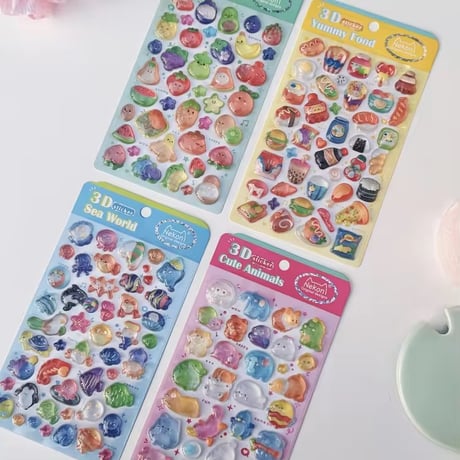【中国シール】3D STICKER《Nekoni》シール