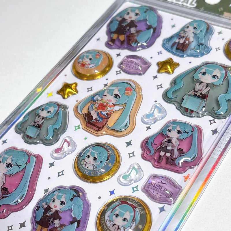 うるちゅるポップシール】初音ミク シール ステッカー 【ボン