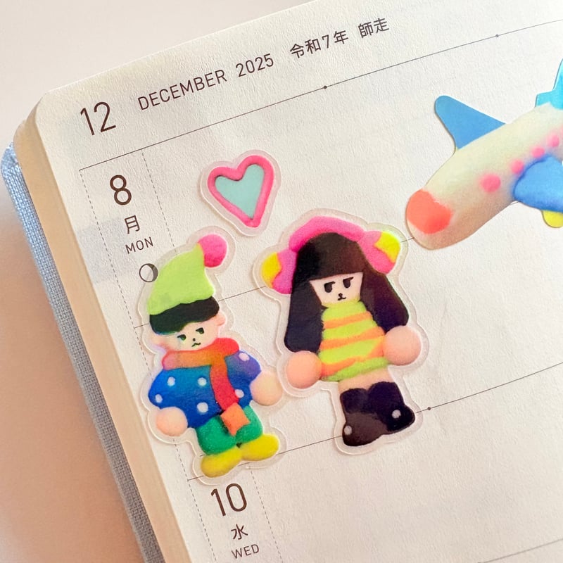 SOSOM ROOM】 Winter date クリアホログラムステッカー | SHIROI