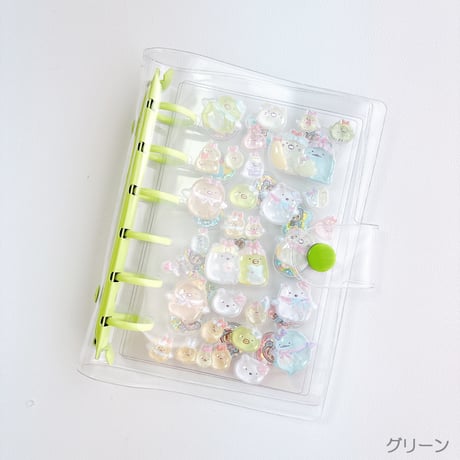【A7】6つ穴クリアバインダー　シール帳