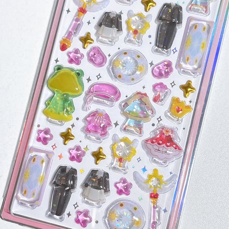 【うるちゅるポップシール】 カードキャプターさくら 《ピンク》 シール ステッカー