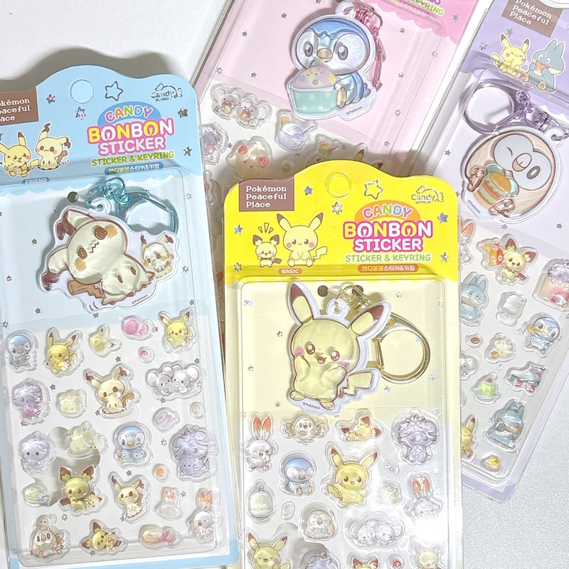 韓国正規品ポケモン キャンディボンボンステッカー12枚＆オマケ1枚　13点セット 韓国限定】ポケモン ポケピース CANDY BONBON | シールステーション