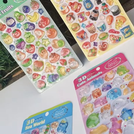 【中国シール】3D STICKER《Nekoni》シール