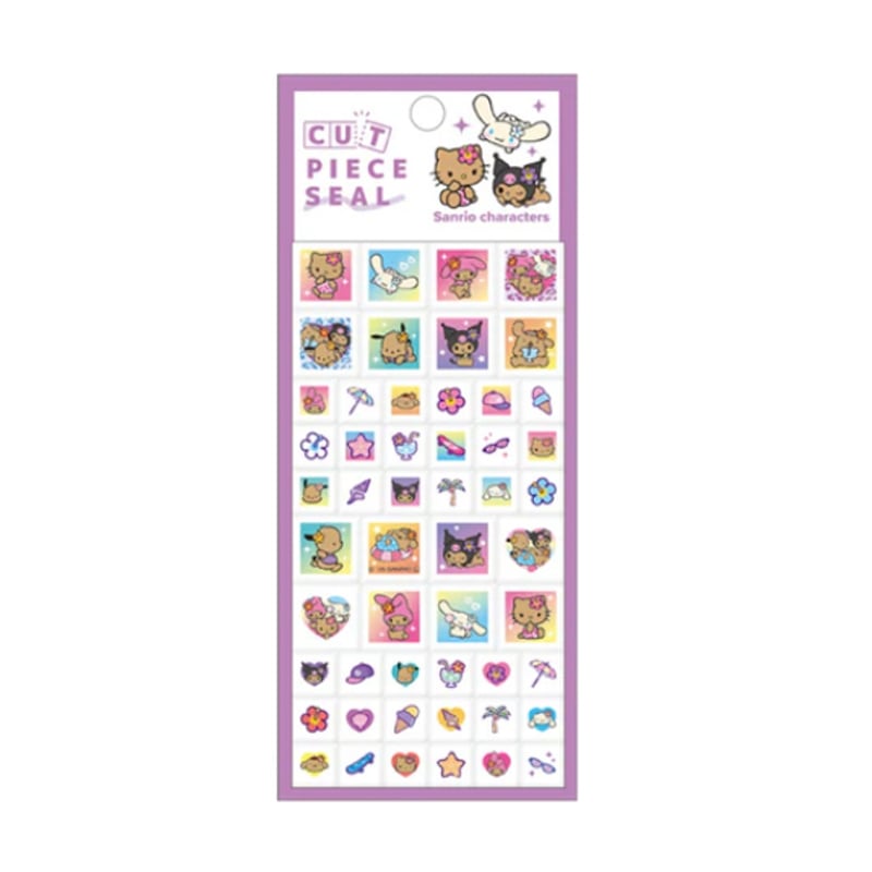 サンリオキャラクターズ》 日焼けサンリオ シールシート カットピース