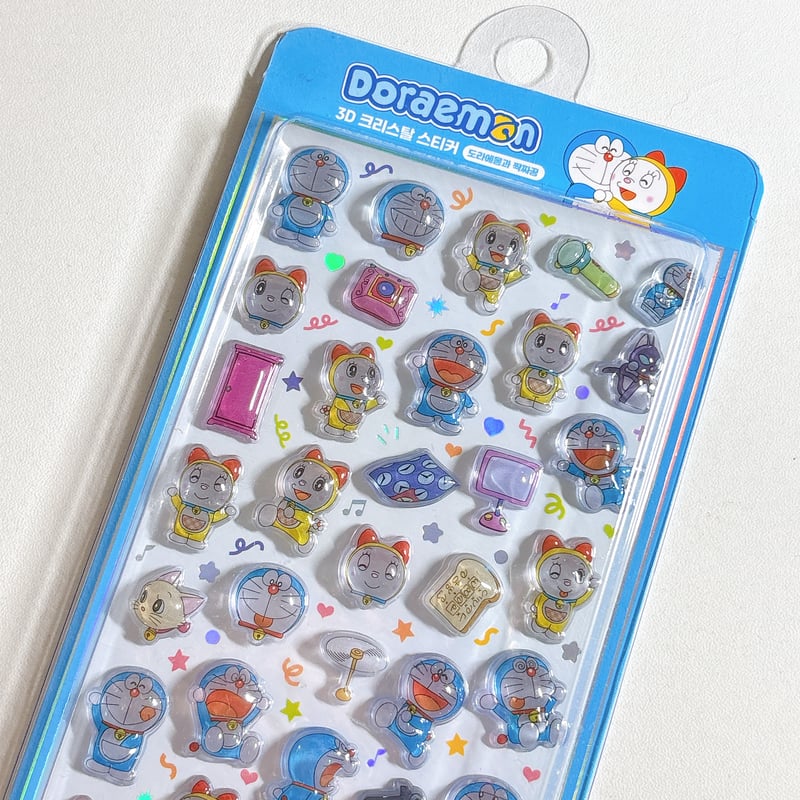 韓国シール】3D CRYSTAL STICKER《ドラえもん》シール | SHIROIOUCHI