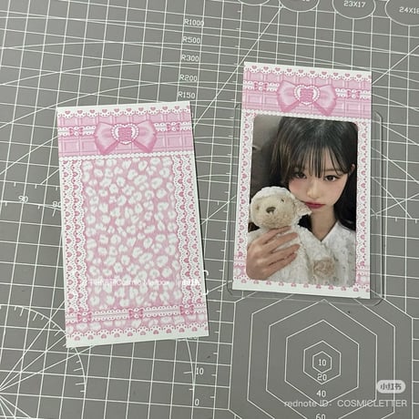 100枚 トレカ台紙 梱包 台紙 韓国 トレカ梱包 梱包台紙 CATEGORY