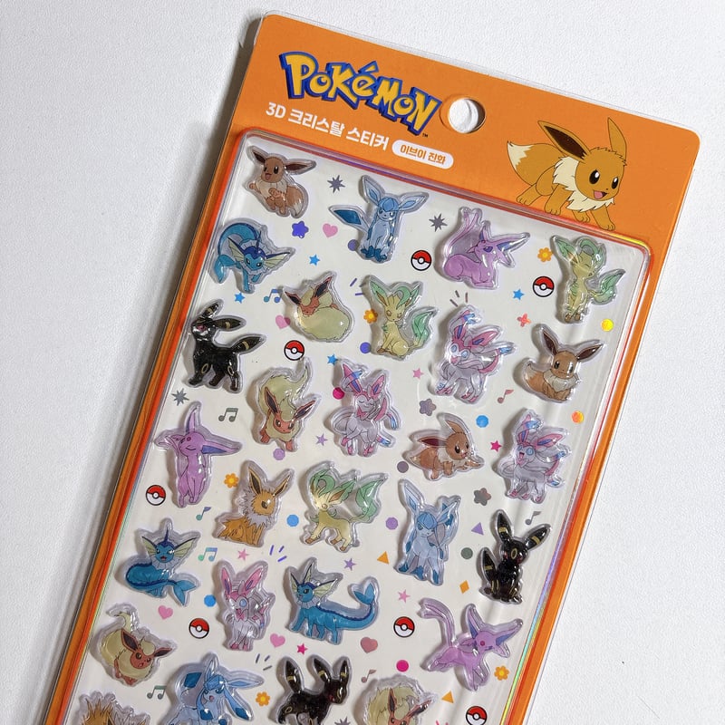 韓国シール】3D CRYSTAL STICKER《ポケモン/ポケットモンスター