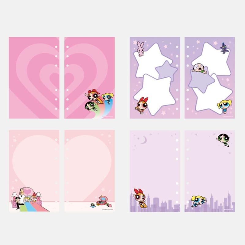 B品】韓国・パワパフガールズ 【A6】 6穴バインダー シール帳