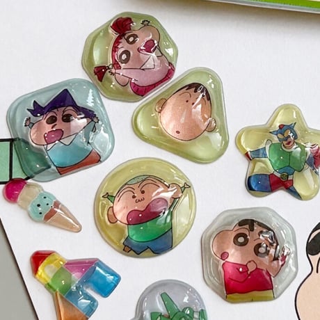 【韓国シール】3D CRYSTAL STICKER《クレヨンしんちゃん》シール