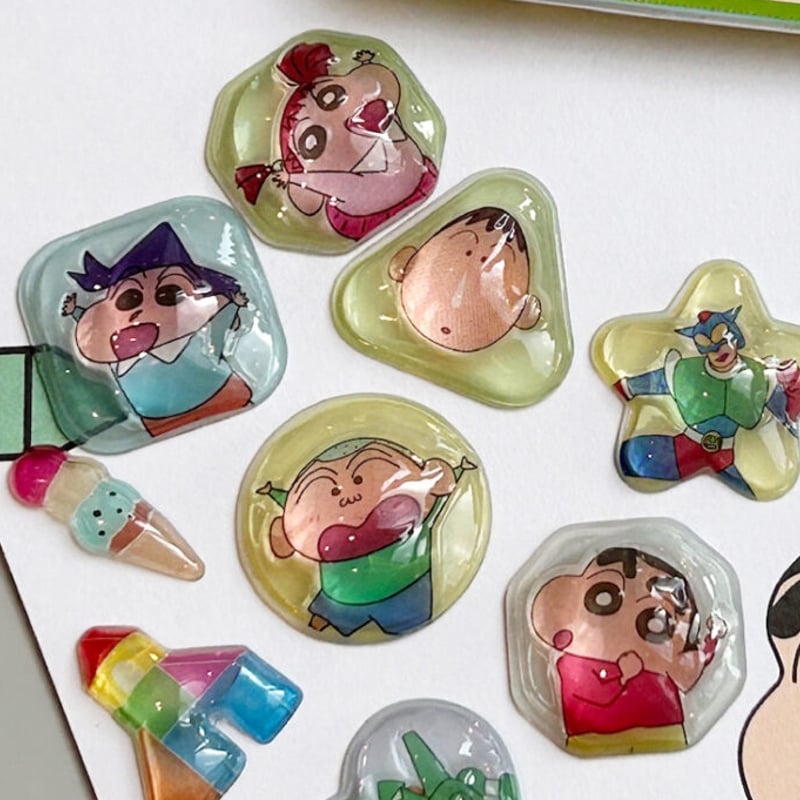 韓国シール】3D CRYSTAL STICKER《クレヨンしんちゃん》シール | SHIRO