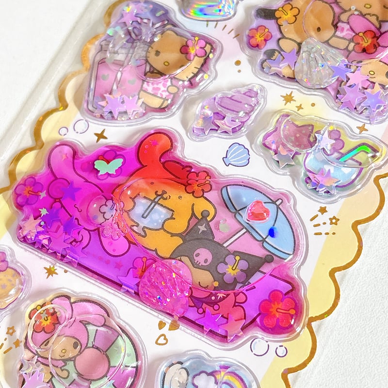 ウォーターインシール】 サンリオキャラクターズ 日焼けサマー