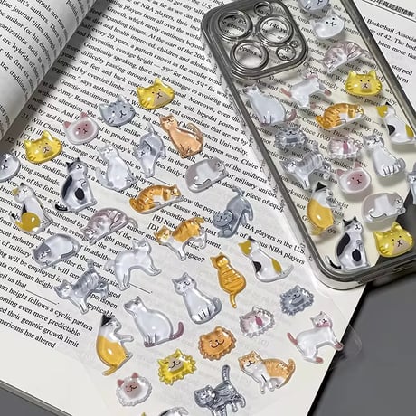 【中国シール】3D STICKER《Nekoni》シール