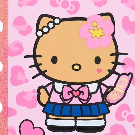 【A7】サンリオキャラクターズ キティシール帳 シール台紙（コギャル）