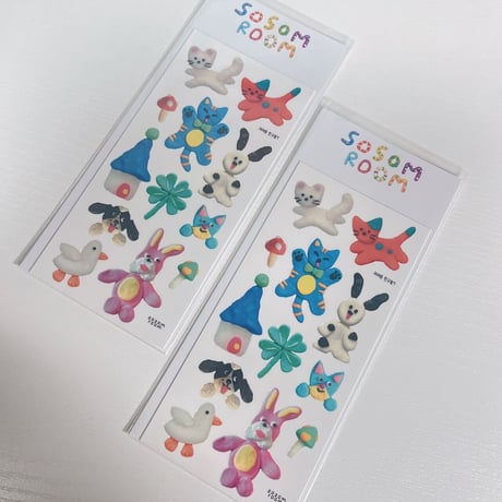 【SOSOM ROOM】かわいともだち7シール