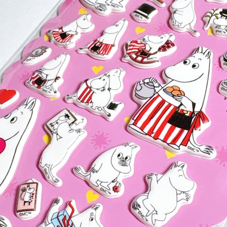 【韓国限定シール】ぷにぷにマシュマロ クッションシール/ムーミン