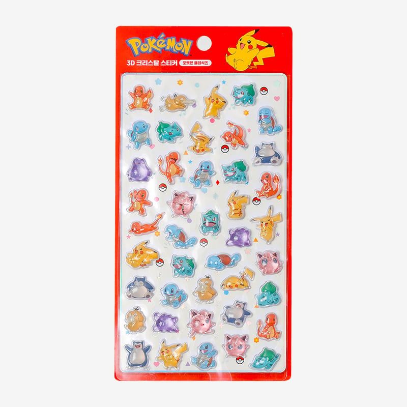 韓国シール】3D CRYSTAL STICKER《ポケモン/ポケットモンスター