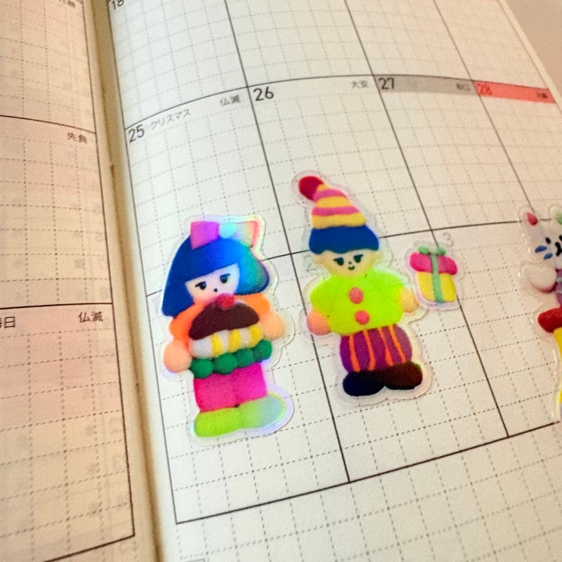 SOSOM ROOM】 Winter date クリアホログラムステッカー | SHIROI